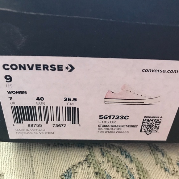 Converse Pink Ombré Sneakers - size 9 - Picture 8 of 9